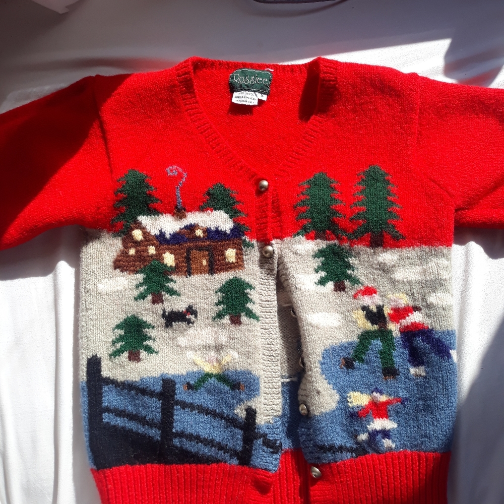 Vintage Cottage Core "ugly" Christmas Sweater